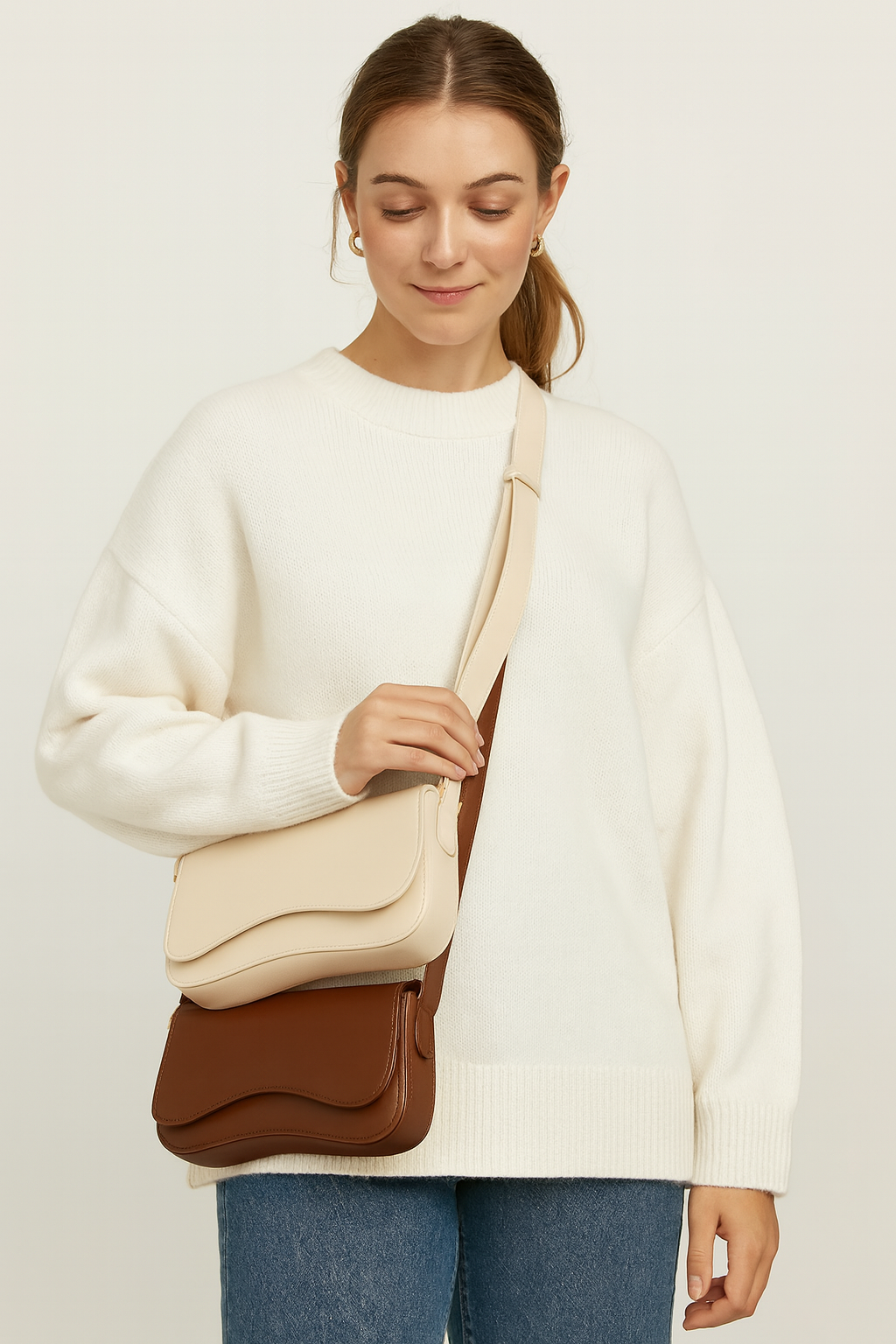 (Compre 1 Leve 2) Bolsa Mino em Couro Legítimo