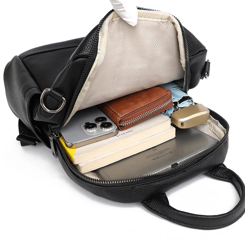 Mochila Feminina em Couro Legítimo - Aeris