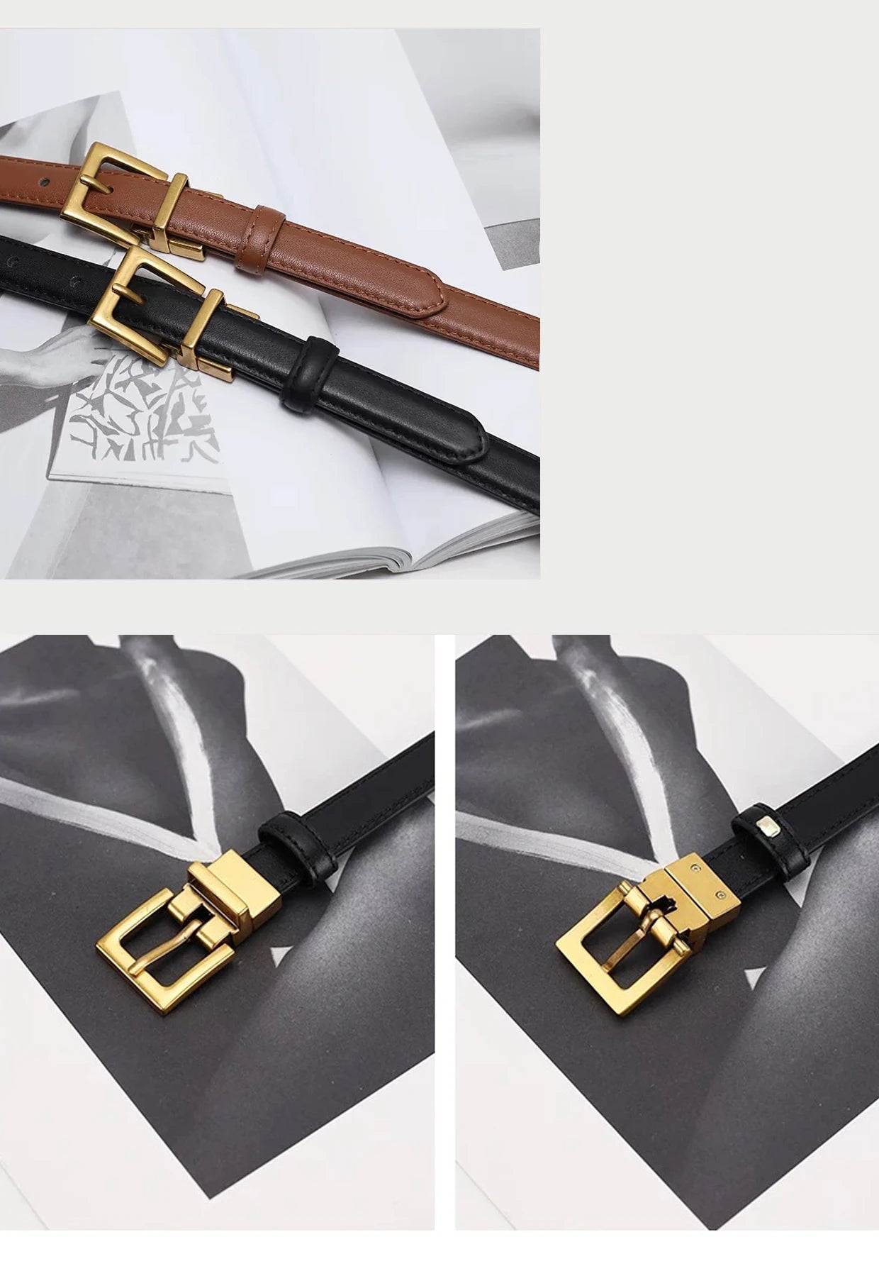 Cinto Feminino em Couro Legítimo - Velvet