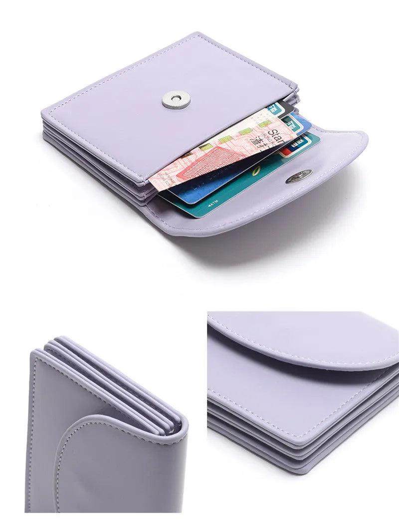 Carteira Feminina Compacta em Couro Modern Slim - LuxoCouer