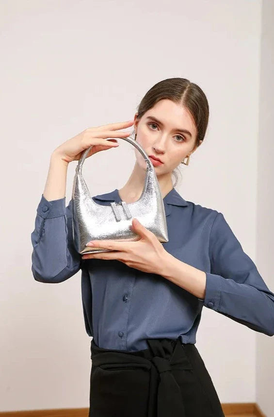 Bolsa Baguete Couro Legítimo Aurora