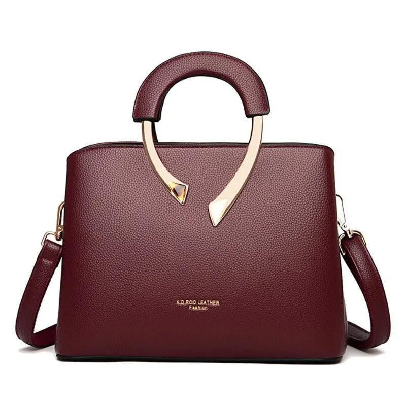 Bolsa Feminina de Couro Legítimo Transversal - Uiva - LuxoCouer