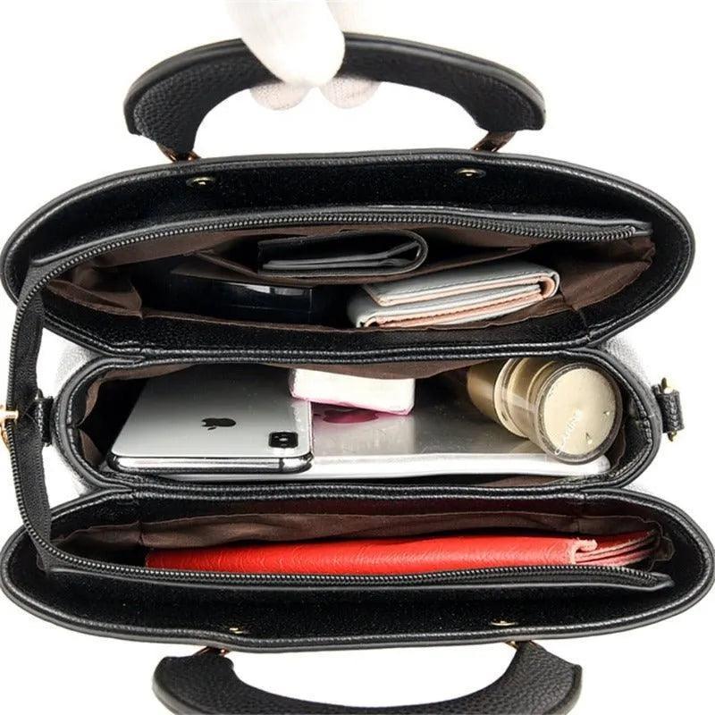 Bolsa Feminina de Couro Legítimo Transversal - Uiva - LuxoCouer