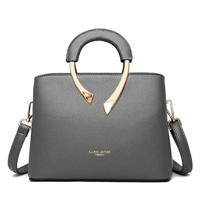 Bolsa Feminina de Couro Legítimo Transversal - Uiva - LuxoCouer