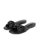 Sandália Couro Legítimo Rasteira Nó