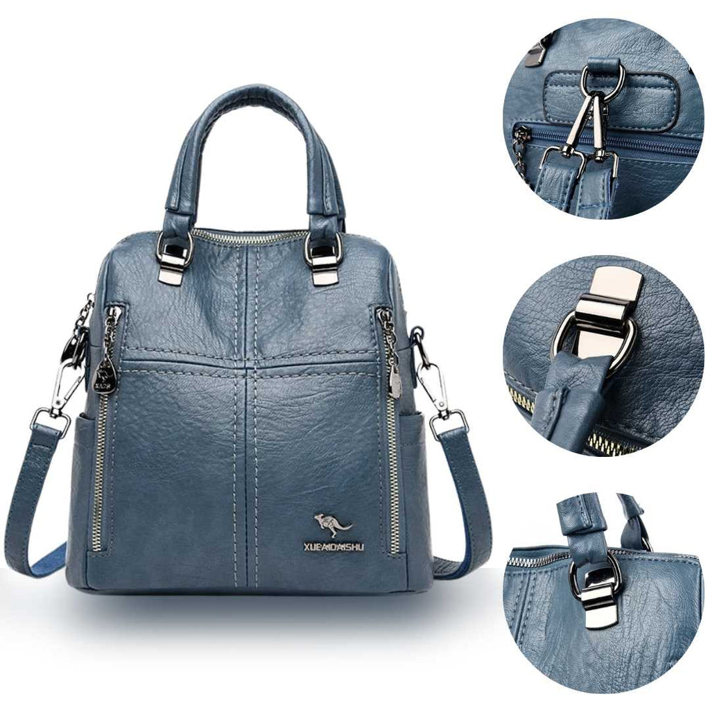 Bolsa Mochila em Couro Vivette