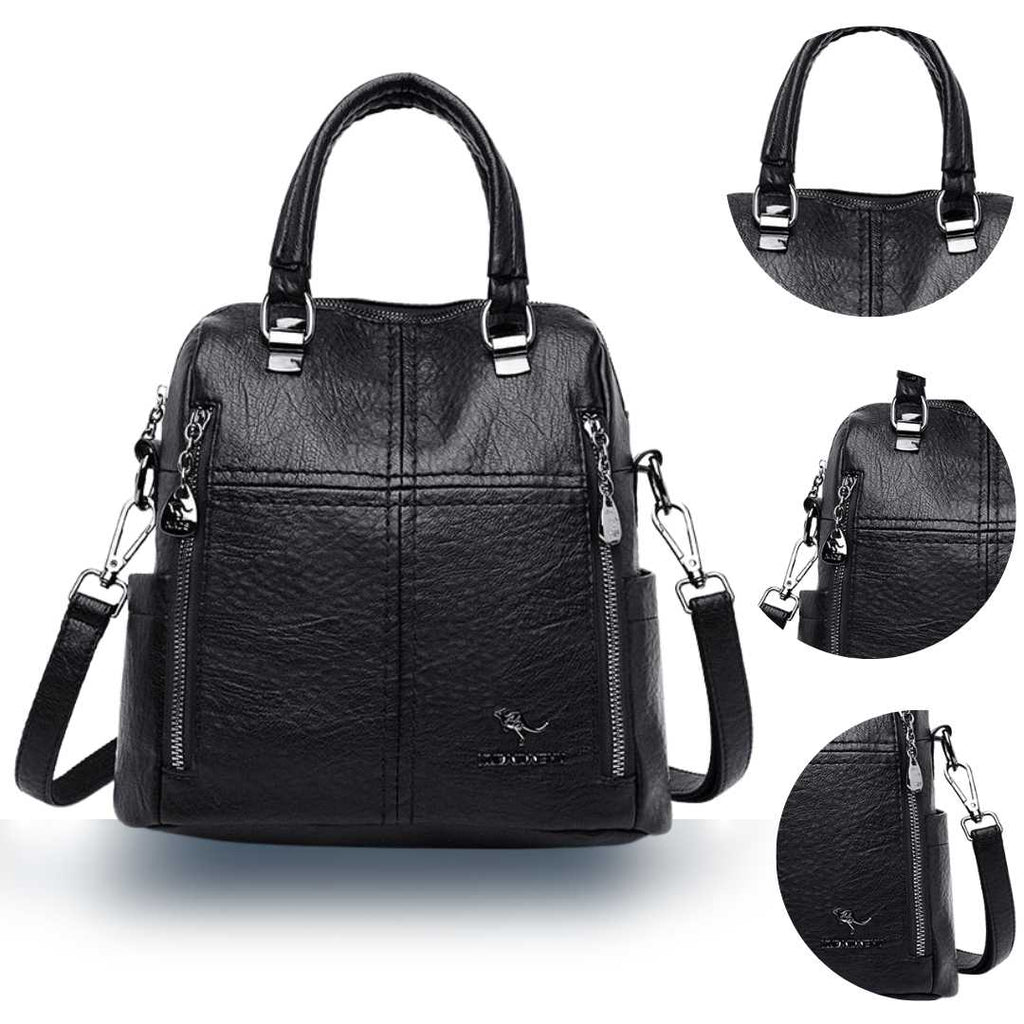 Bolsa Mochila em Couro Vivette