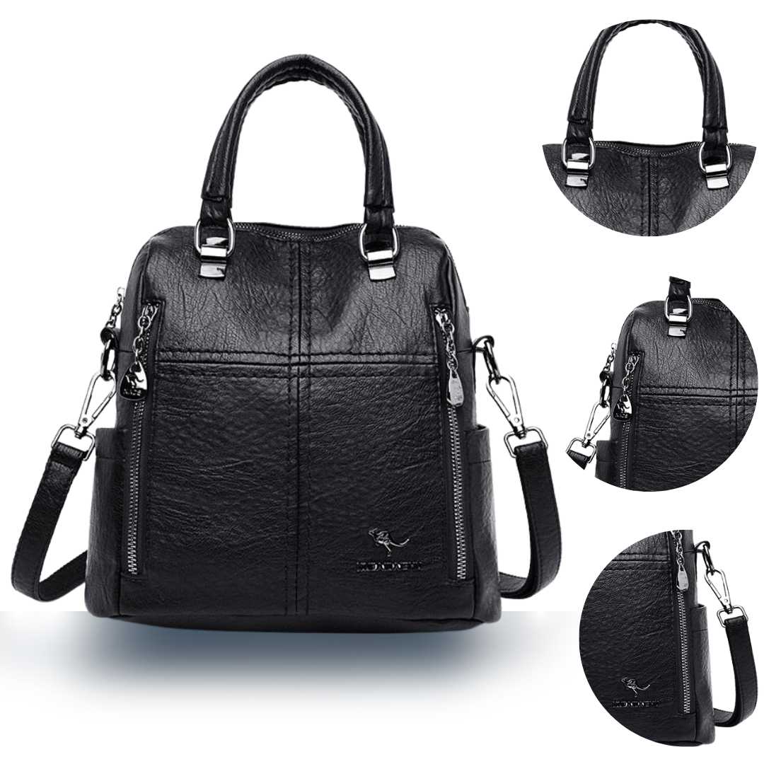 Bolsa Mochila em Couro Vivette