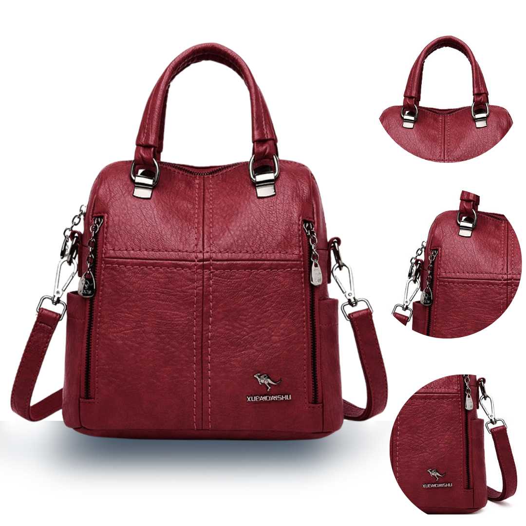 Bolsa Mochila em Couro Vivette