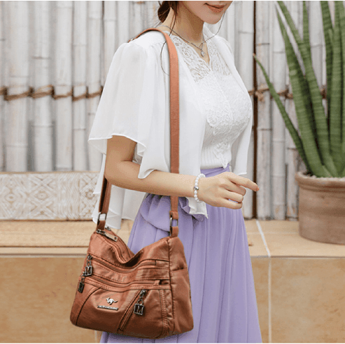 Bolsa Feminina em Couro Legítimo - Maria - LuxoCouer