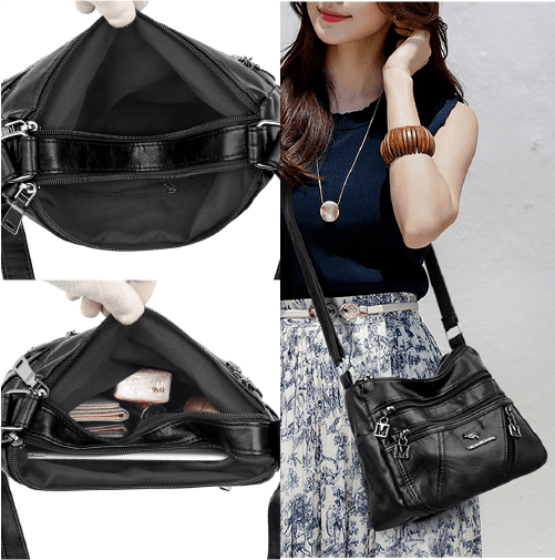 Bolsa Feminina em Couro Legítimo - Maria - LuxoCouer