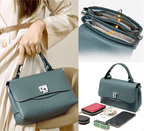 Bolsa Feminina Compacta em Couro Legítimo - Melbourn - LuxoCouer