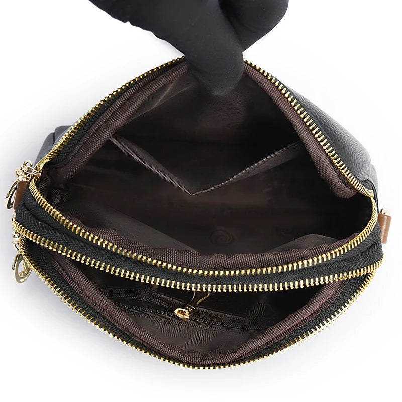 Bolsa Transversal em Couro  - Zadie