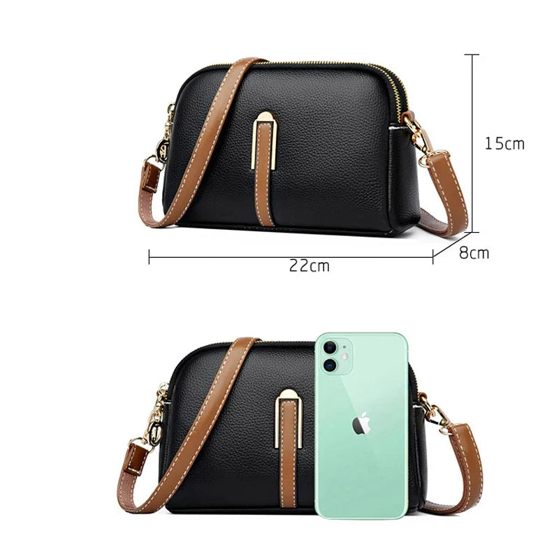 Bolsa Transversal em Couro  - Zadie