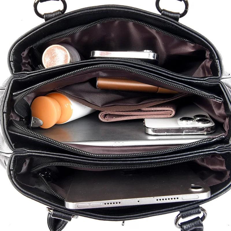 Bolsa Feminina de Couro Legítimo - Roma - LuxoCouer