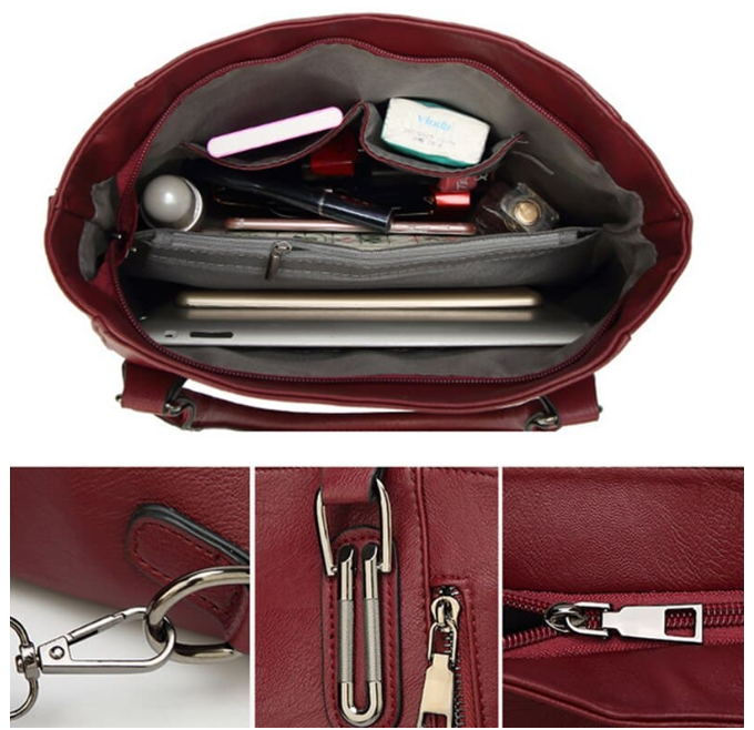 Bolsa Grande em Couro Salomé