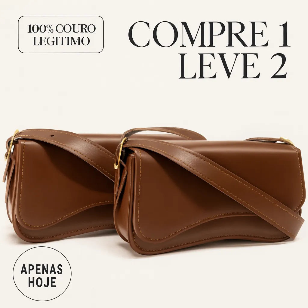 (Compre 1 Leve 2) Bolsa Mino em Couro Legítimo