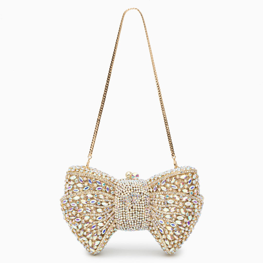 Bolsa Laço Clutch Strass Bianca