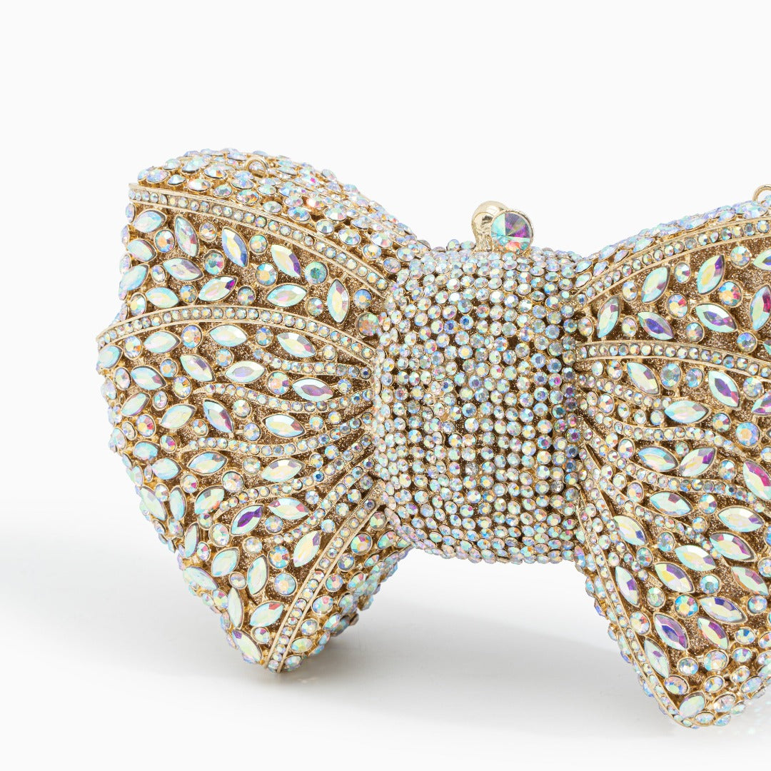 Bolsa Laço Clutch Strass Bianca