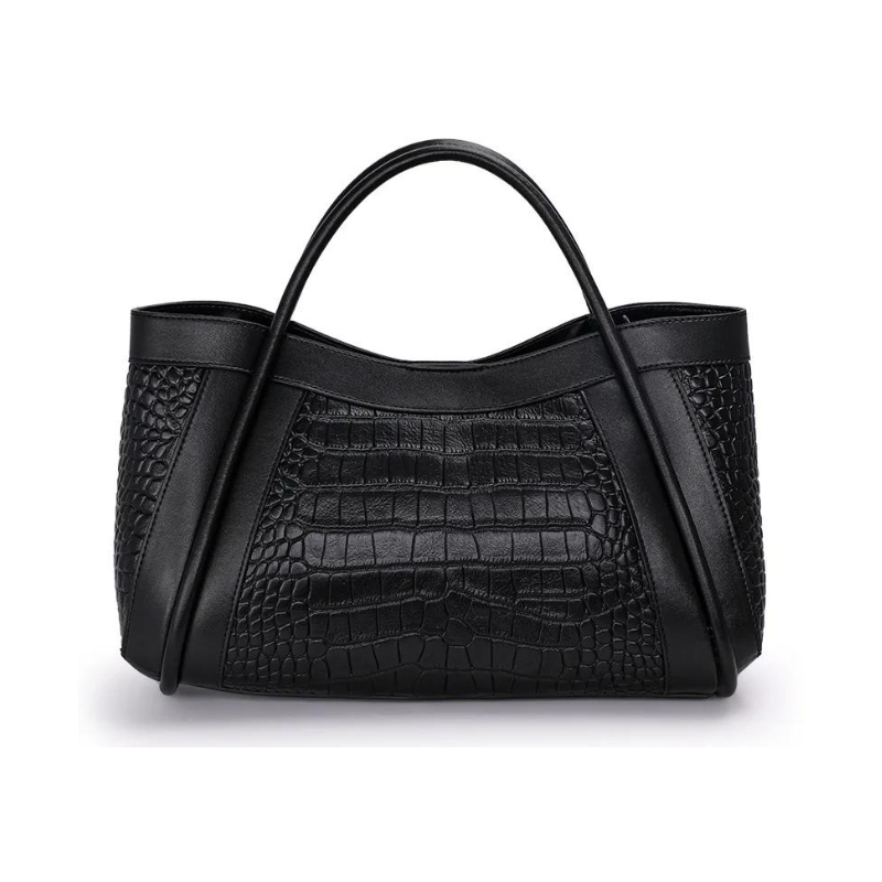 Bolsa Média Couro Legítimo Chloe Croco