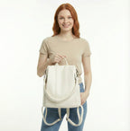 Mochila Feminina em Couro Legítimo com Alça - Elowen