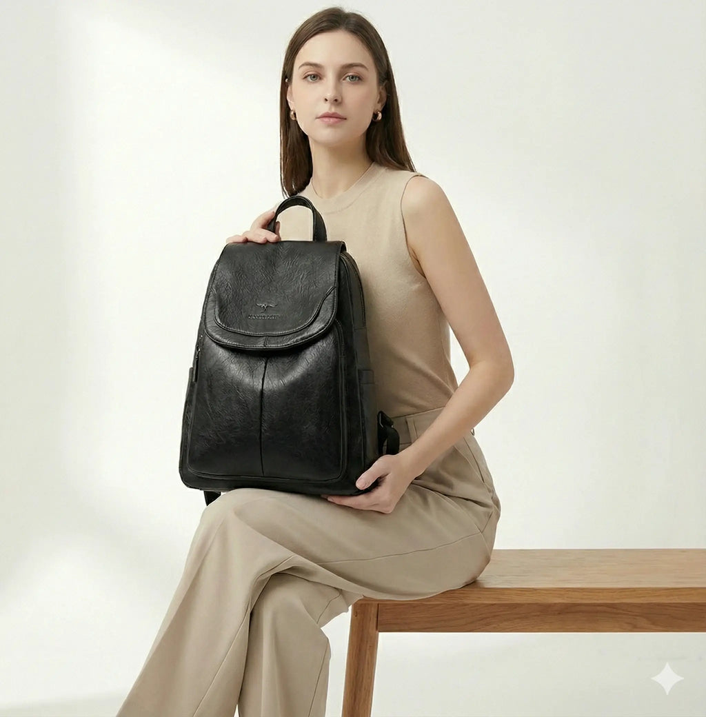 Mochila Feminina em Couro Legítimo - Couer