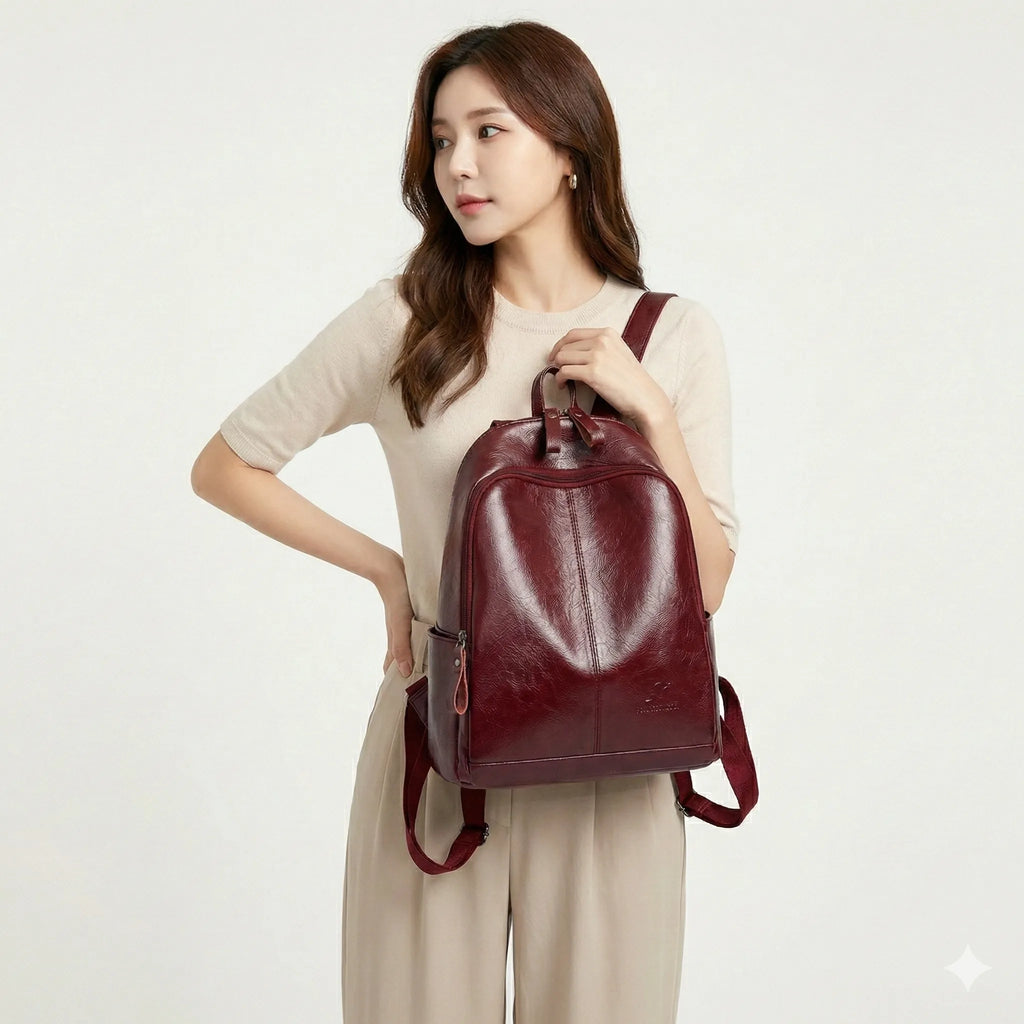 Mochila Feminina em Couro Legítimo - Violette