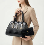 Kit Bolsa e Carteira em Couro Legítimo - Vian