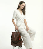 Mochila Feminina em Couro Legítimo - Cleare