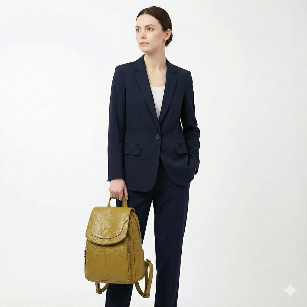 Mochila Feminina em Couro Legítimo - Camila