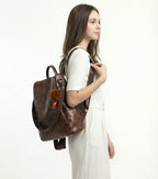 Mochila Feminina em Couro Legítimo - Cleare