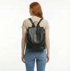 Mochila Feminina em Couro Legítimo com Alça - Elowen