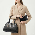 Kit Bolsa e Carteira em Couro Legítimo - Vian