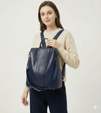 Mochila Feminina Anti Furto em Couro Legítimo - Ju