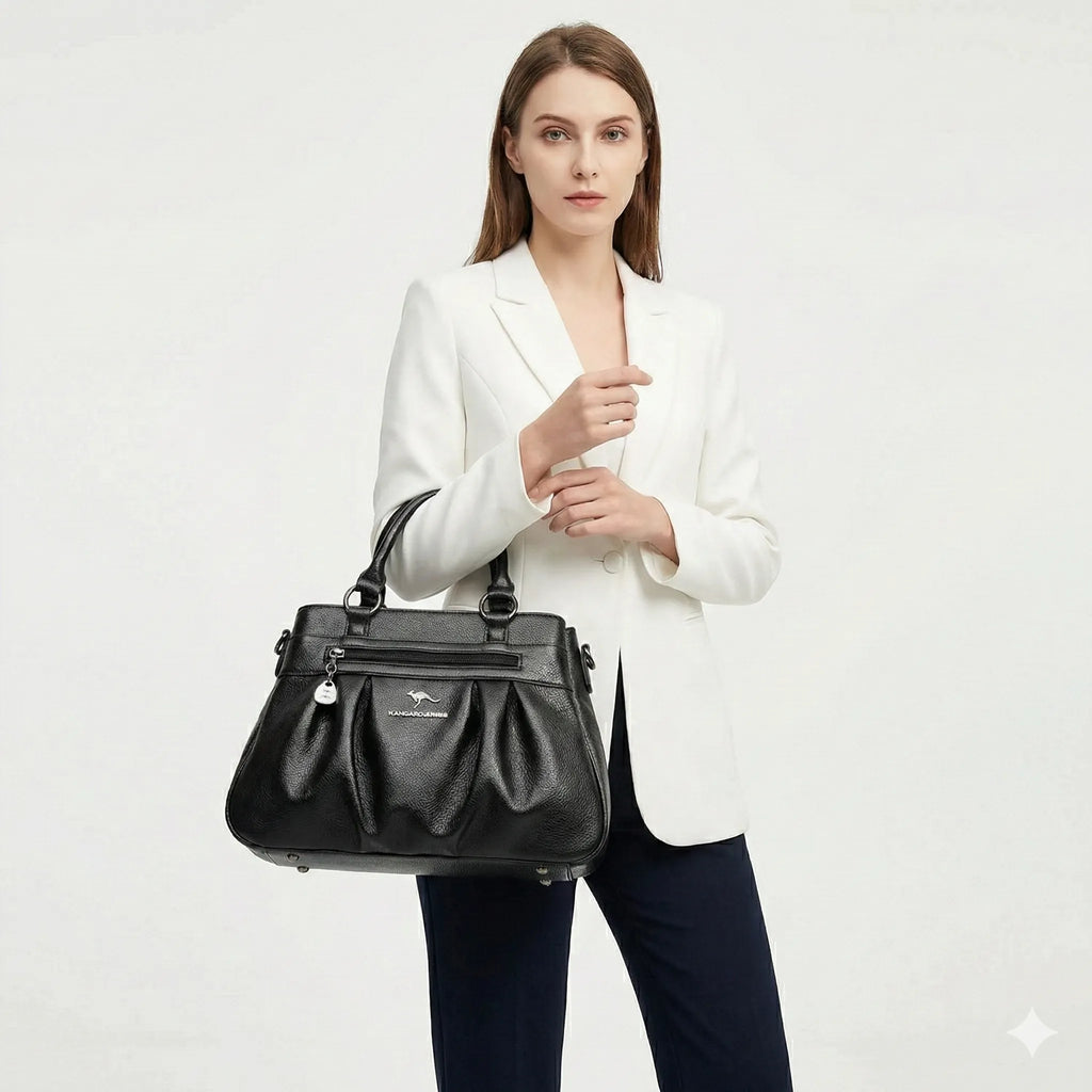 Bolsa em Couro Legítimo - Roma