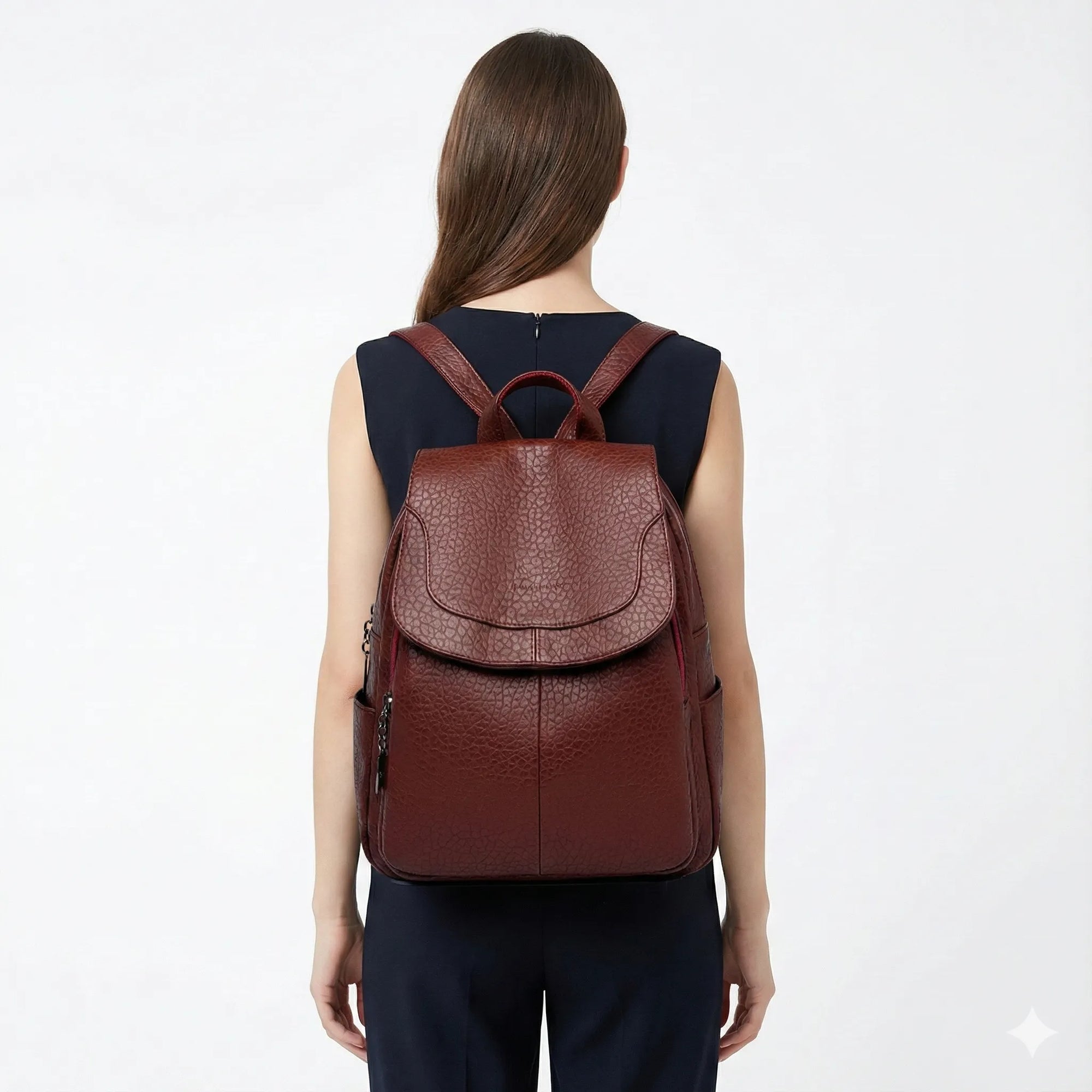 Mochila Feminina em Couro Legítimo - Camila