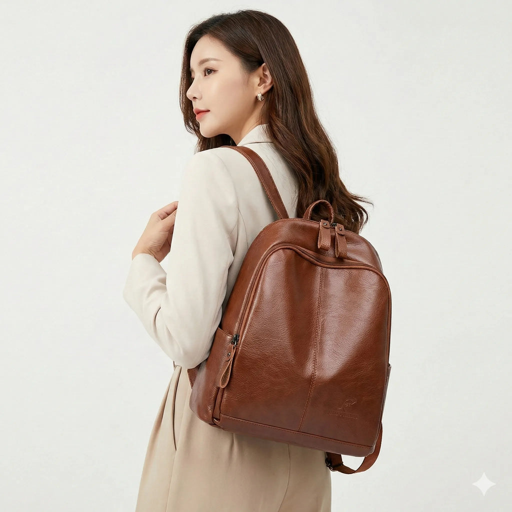 Mochila Feminina em Couro Legítimo - Violette