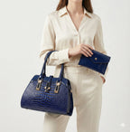 Kit Bolsa e Carteira em Couro Legítimo - Vian