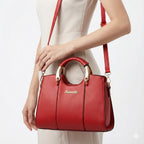 Bolsa Feminina em Couro Legítimo Transversal Luxuosa - Atena