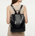 Mochila Feminina Anti Furto em Couro Legítimo - Ju