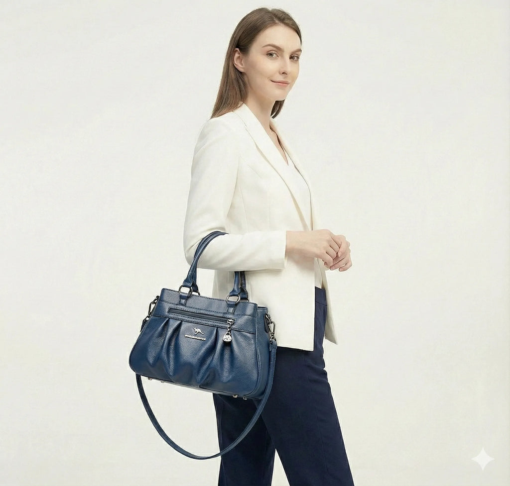 Bolsa em Couro Legítimo - Roma