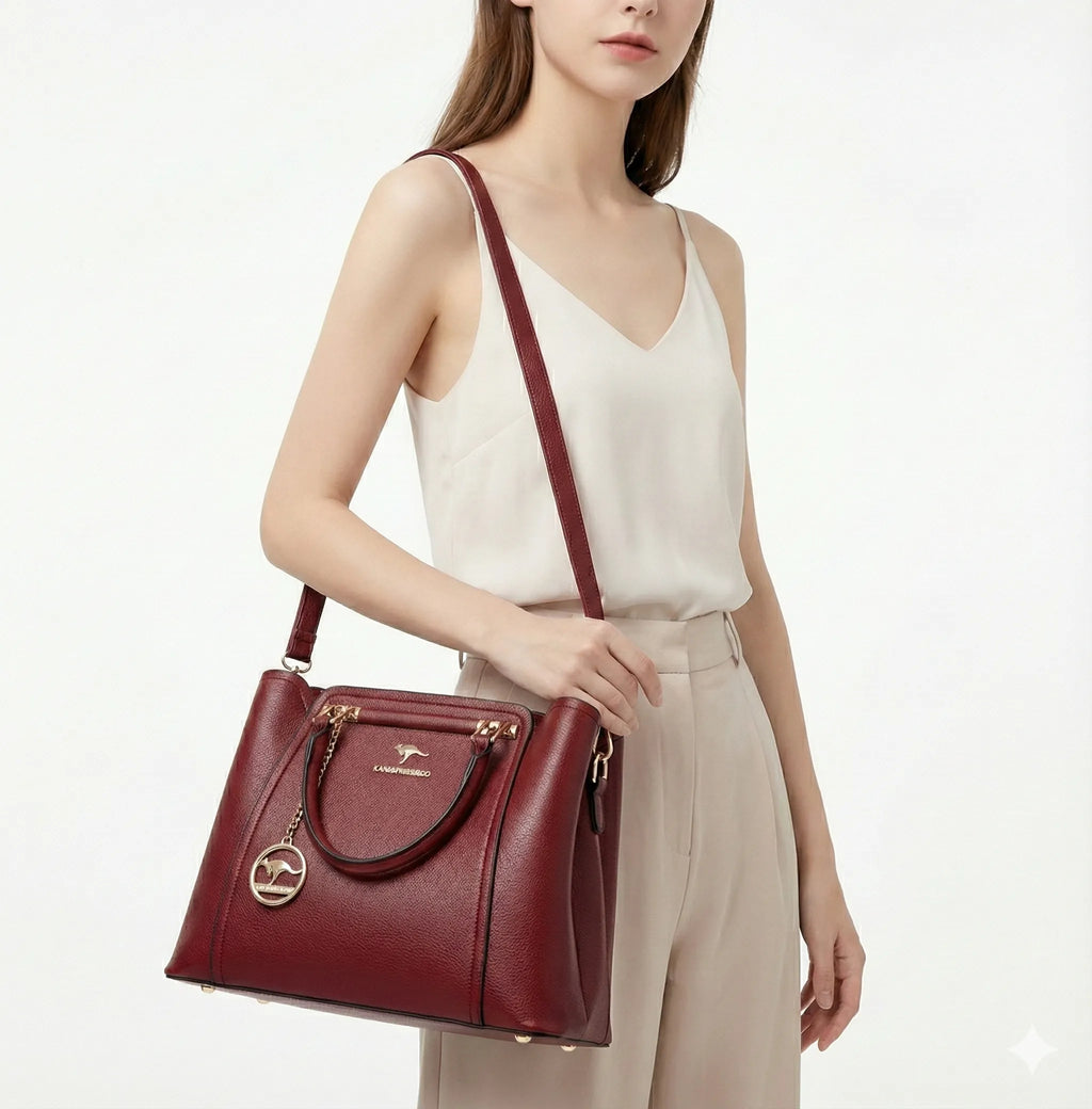 Bolsa em Couro Legítimo Transversal Luxuosa - Style Couer
