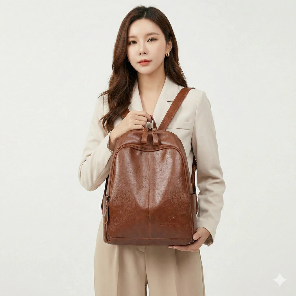 Mochila Feminina em Couro Legítimo - Violette