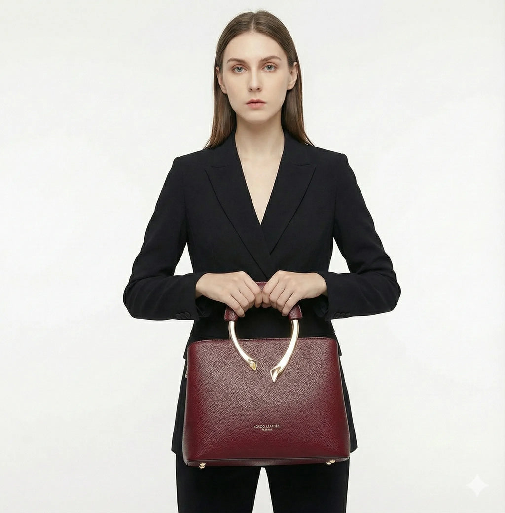 Bolsa em Couro Legítimo Transversal - Uiva