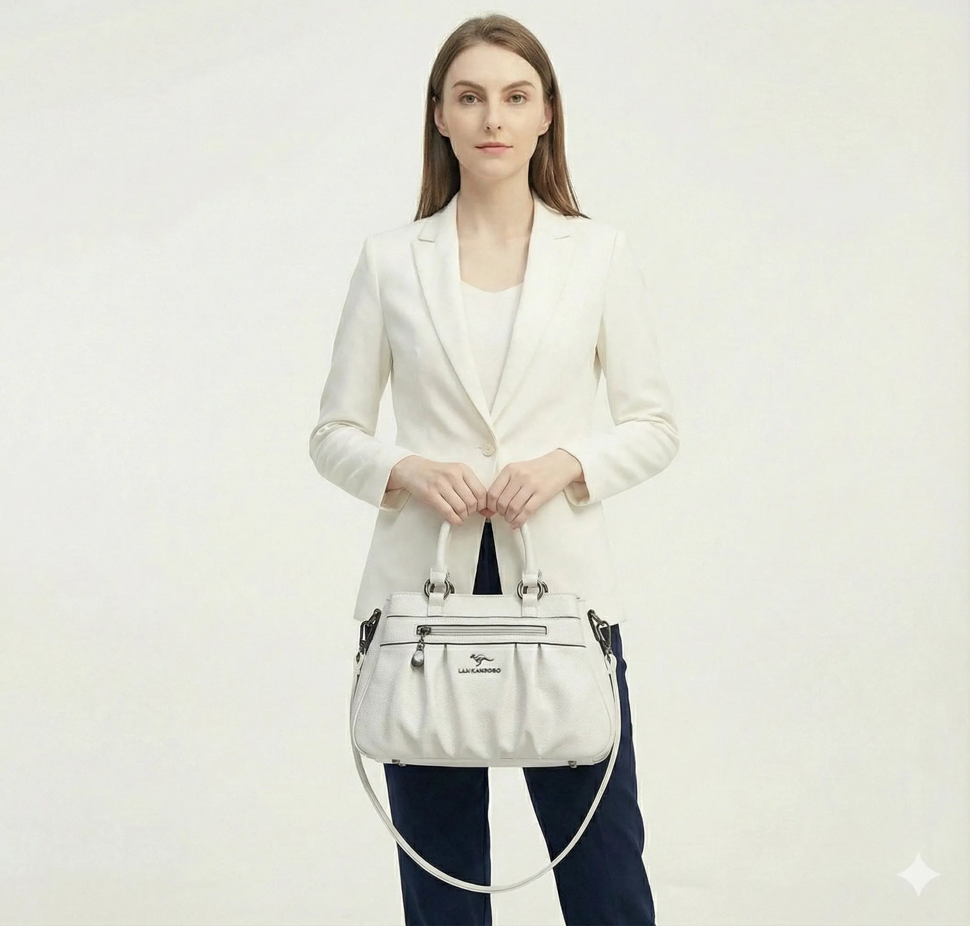 Bolsa em Couro Legítimo - Roma