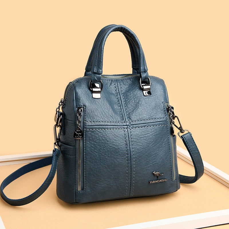 Bolsa Mochila em Couro Vivette