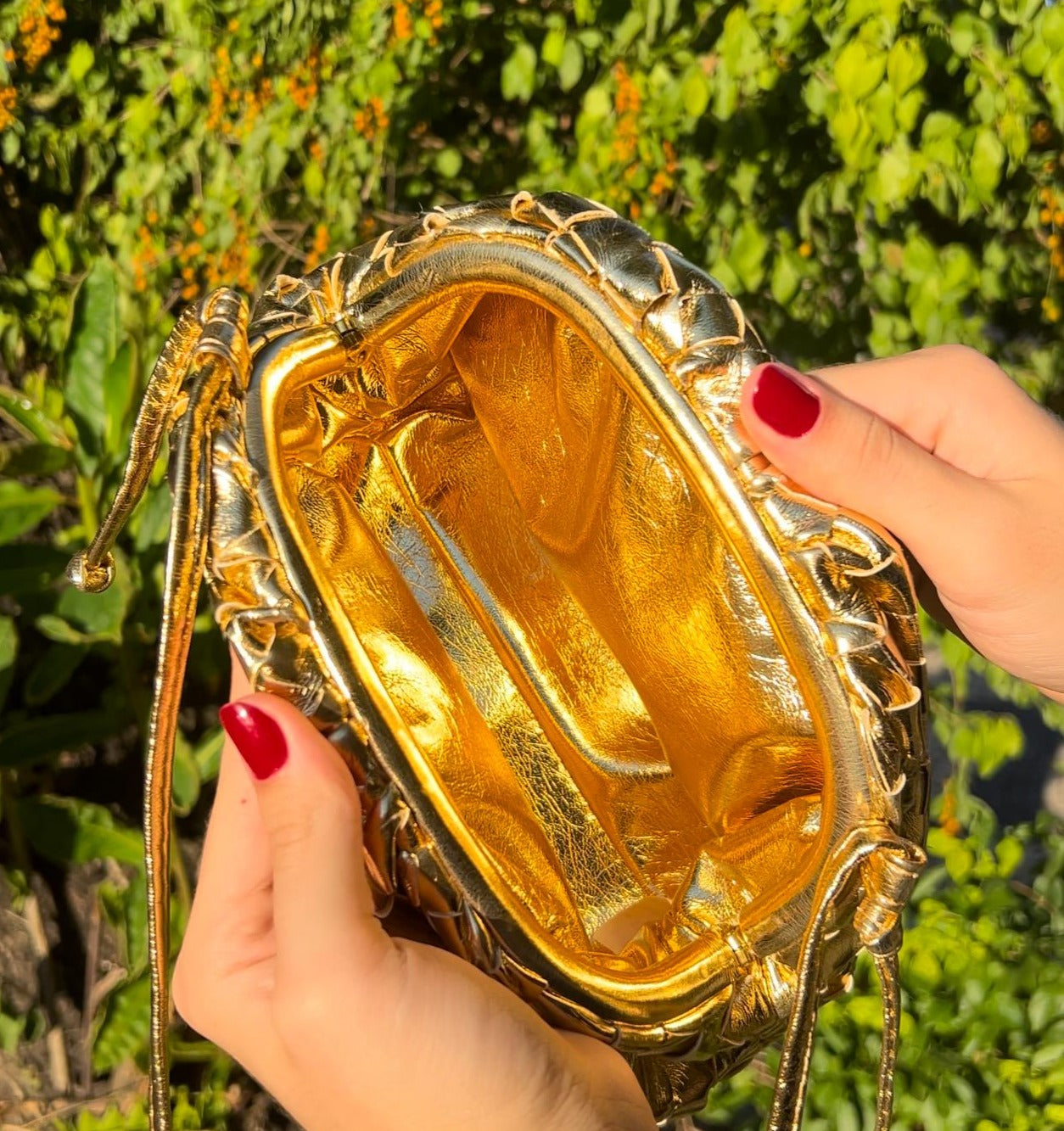 Bolsa Pouch Trançada Wendy