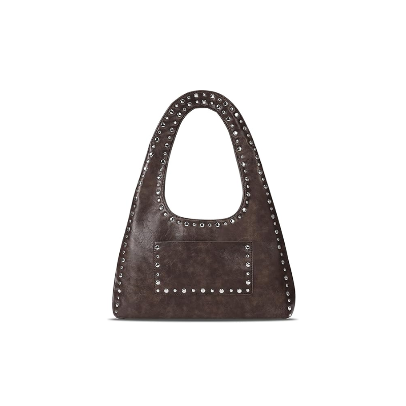 Bolsa de Ombro Vintage Boho Tachas