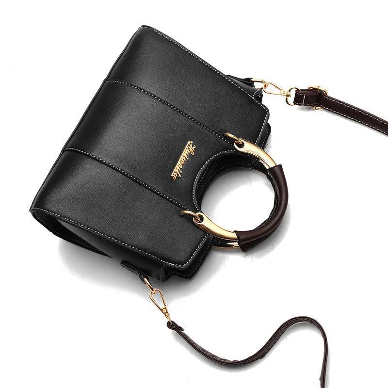 Bolsa Feminina de Couro Legítimo Transversal Luxuosa - Atena - LuxoCouer