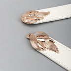 Cinto Feminino em Couro Legítimo com Elastico - Amour